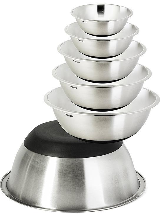 Choice .75 Qt. Stainless Steel Mixing Bowl with Silicone Bottom